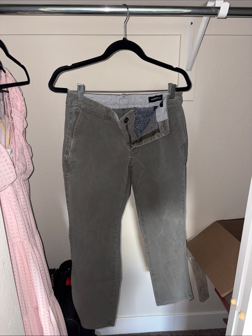 Bonobos Gray Straight-Leg Jeans